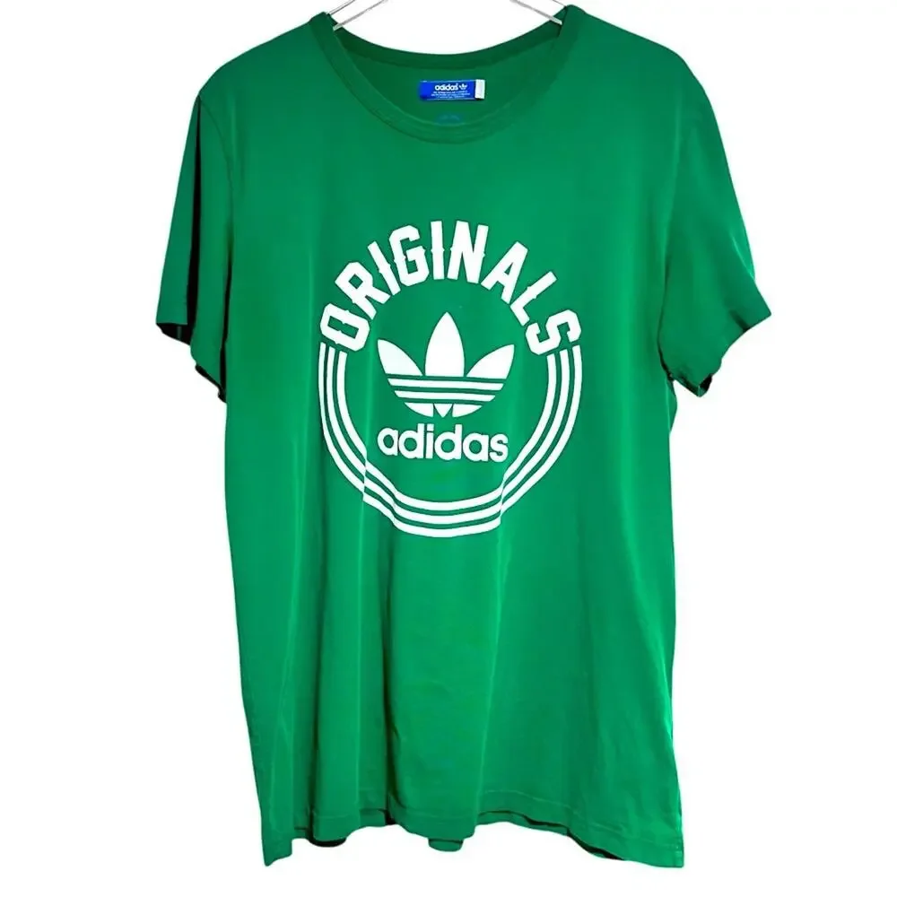 Adidas Stan Smith Graphic Tee Leaf Originals Vintage Style Men’s XL Emerald